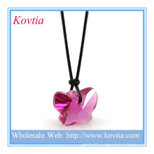 Fine jewellery butterfly shape crystal pendants uk